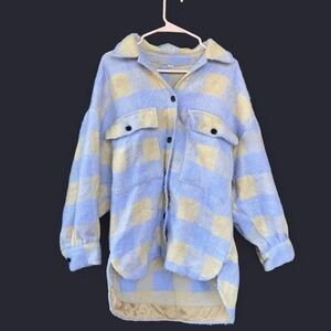 Pastel Checkered Oversized Shacket
Size: Small